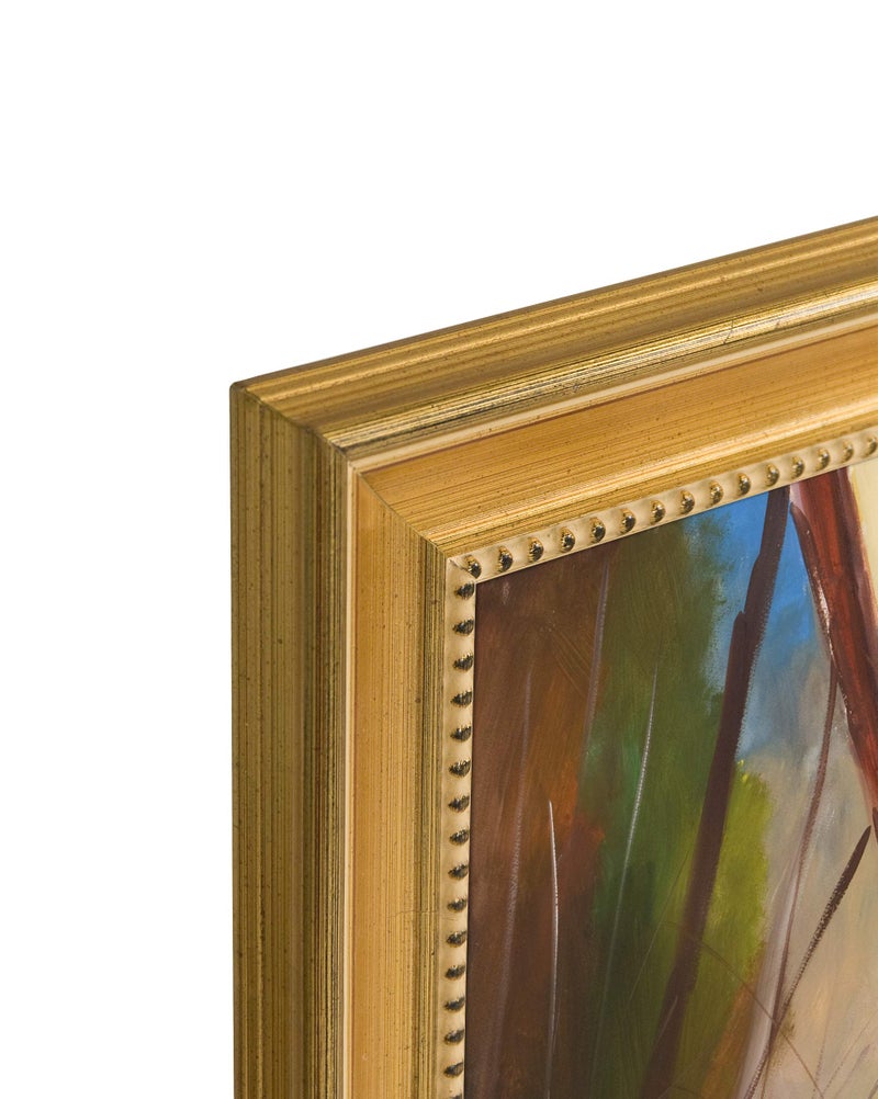 Stein Design Classique 55 Gold Leaf Solid Wood Art Frame 2" Width and 1/4" Rabbet for Canvas, Traditional Artwork, and Portraits - [8" x 10"] - Image 3